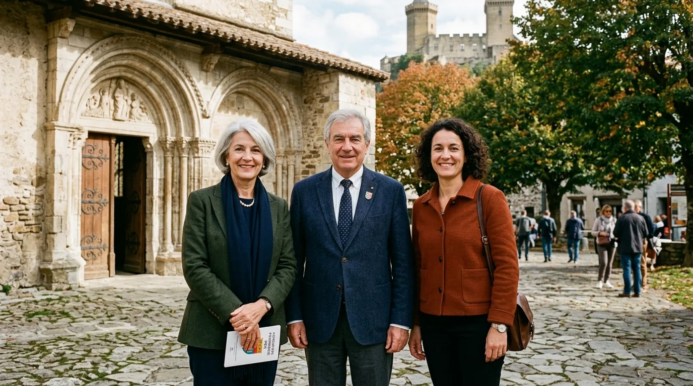 Board leadership and heritage historians of Association Chapelle Notre Dame de Montgauzy in Foix